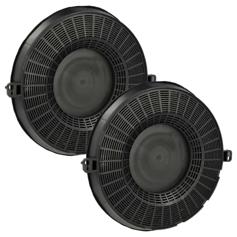 vhbw 2x Filtres à charbon actif compatible avec Candy CFT62/2N, CFT62/2W, CFT62/2X, CFT620, CFT910/2SX, CFT922W, CTF620/2W hotte