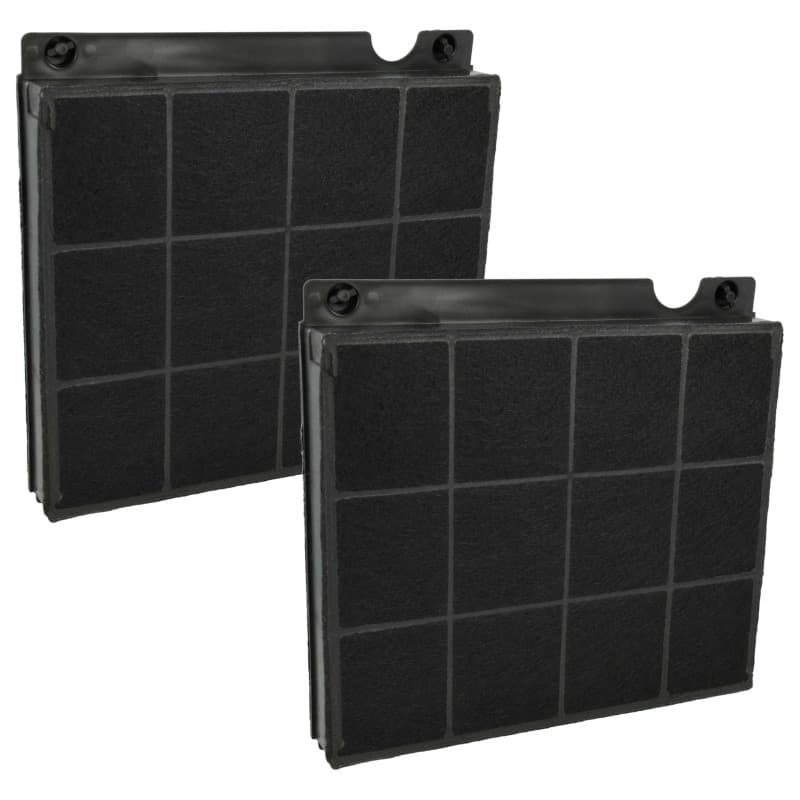 vhbw 2x Filtres à charbon actif compatible avec Electrolux EFF90563OX, EFH9046-IK, EFH9046-IW, EFH9046-IX, EFL326A, EFL336A, EFL
