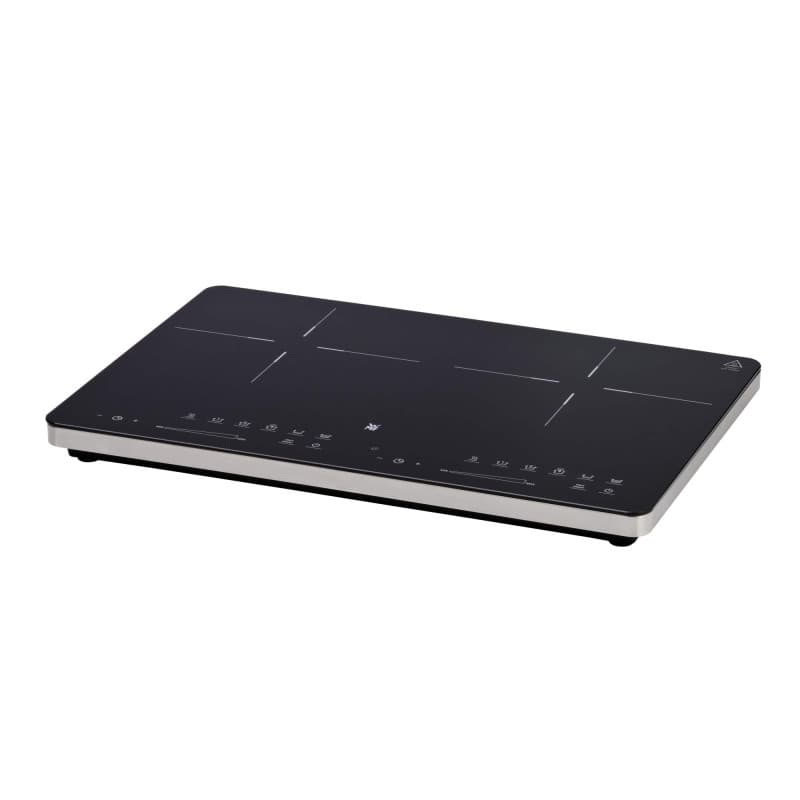 WMF Kult X Double plaque à induction, 2 plaques, plaque de cuisson jusqu'à 28 cm, 2 zones de cuisson, 8 niveaux, détection de ca