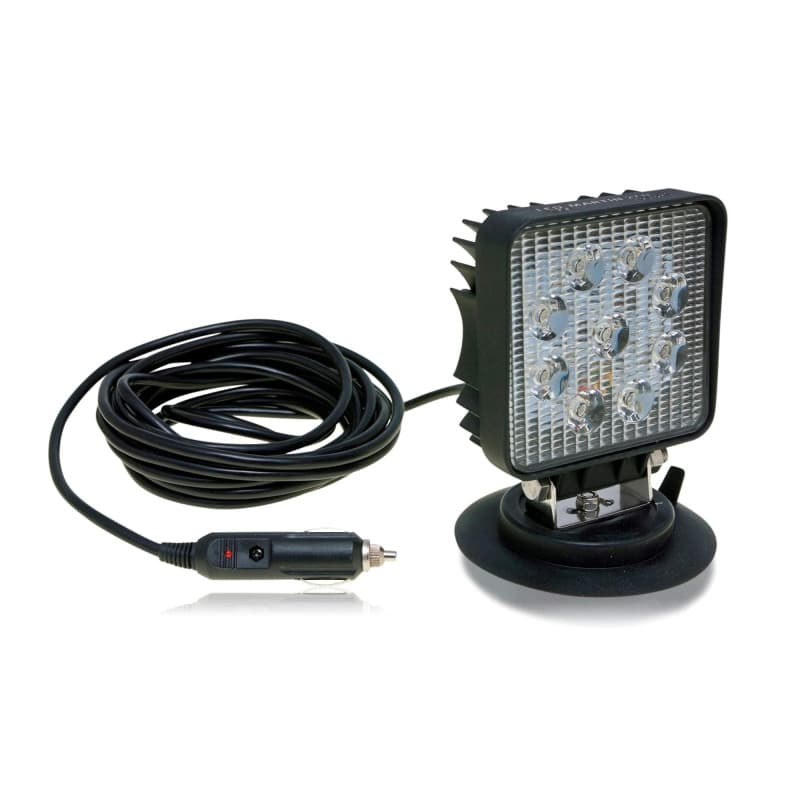 LED-MARTIN® Projecteur de travail 27 W avec base magnétique - 12 V/24 V