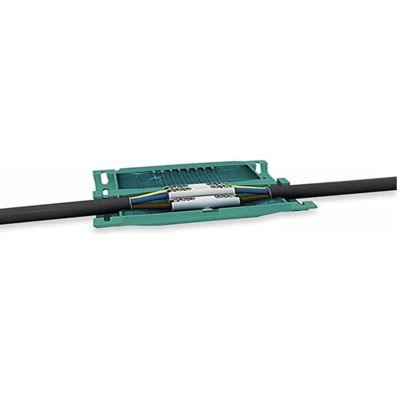 HellermannTyton - Joint de câble en gel 3x0,5-3x2,5 - Kit de raccordement rapide + gel vert relifix v31.5