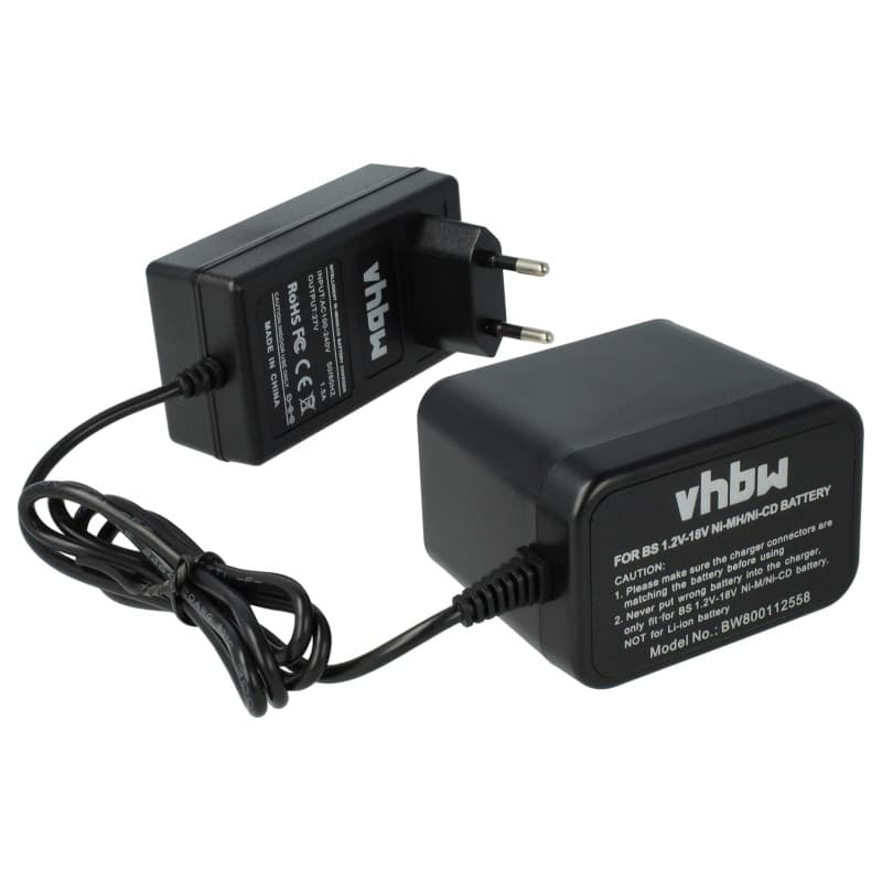 vhbw Chargeur Compatible avec Bosch PSR1440, PSR 140, PSR1440/B, PSR 7.2VES-2, PSR 18 VE-2, PSR14.4VES-2 Batteries d'outils