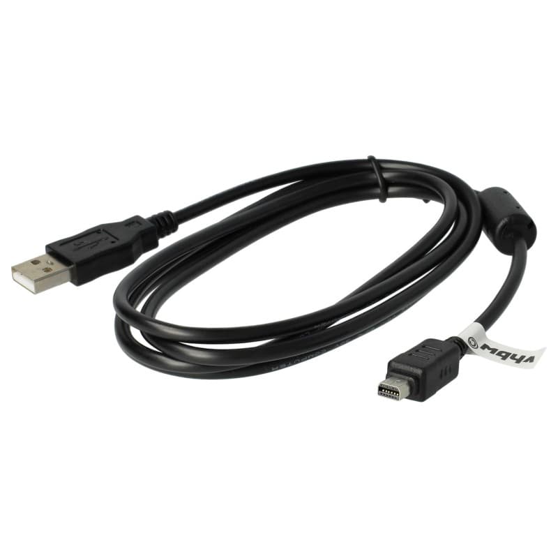 vhbw Câble de données USB compatible avec Olympus Stylus Tough TG-870, TG-4 appareil photo, 150 cm