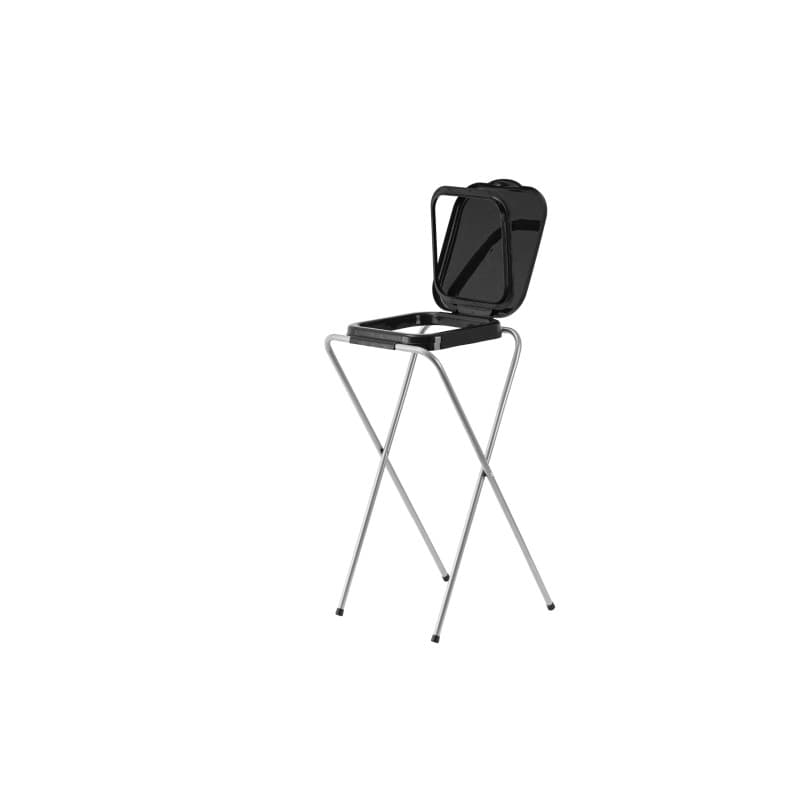 ECHTWERK Support pour sac poubelle avec couvercle – Porte-sac robuste pour sacs de 70 à 100 litres, avec anneau de fixation, cad