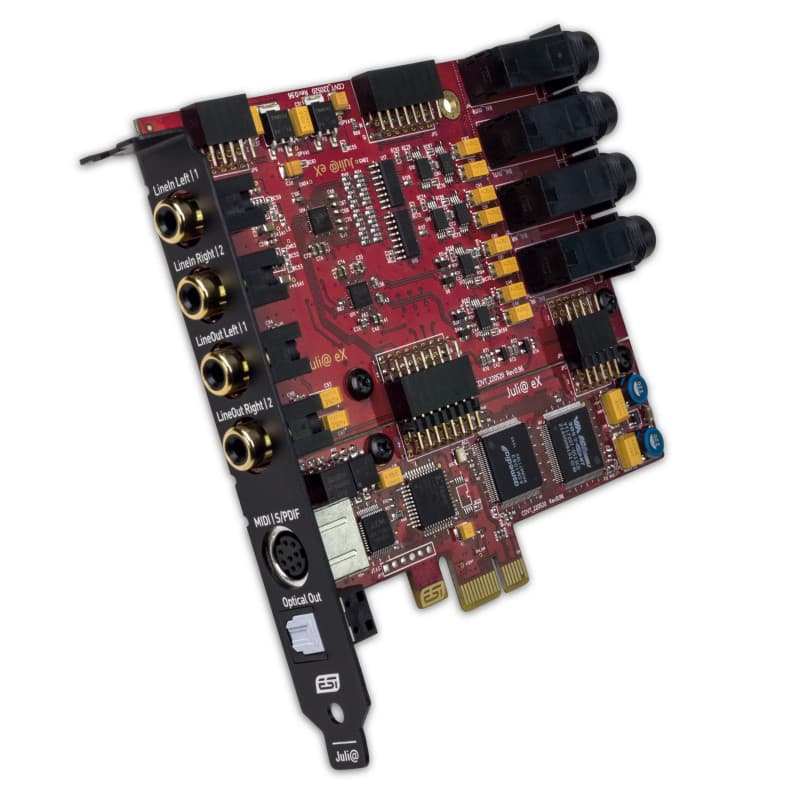 ESI Juillet @ eX | Carte Audio PCIe 32 Bits 192 kH avec 4 entrées et Sorties pour Un Son de qualité supérieure