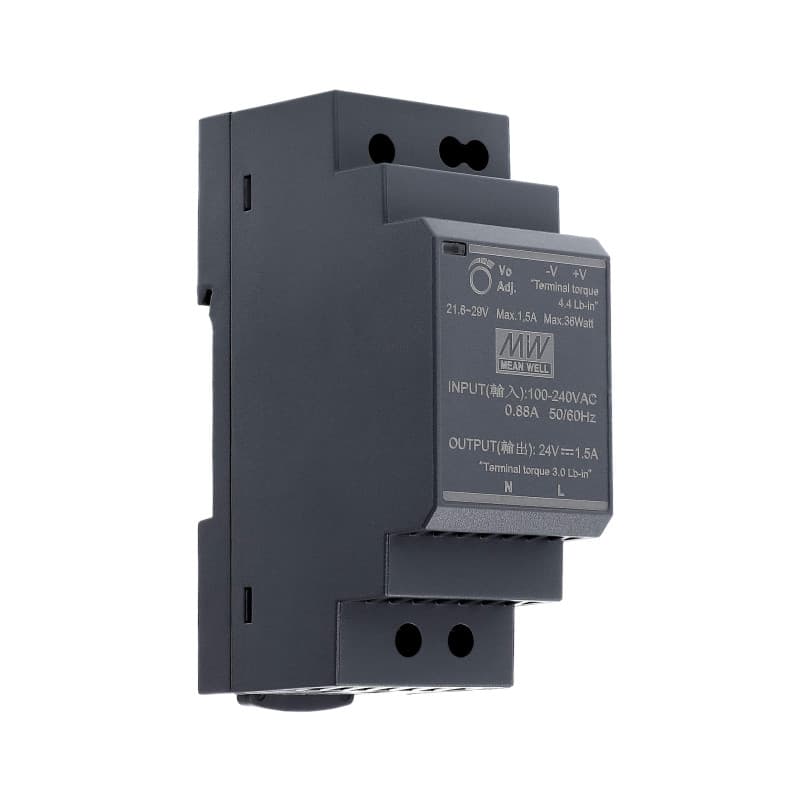 Mean Well HDR-30-24 Bloc d'alimentation rail DIN 24 VDC 1,5 A 36 W