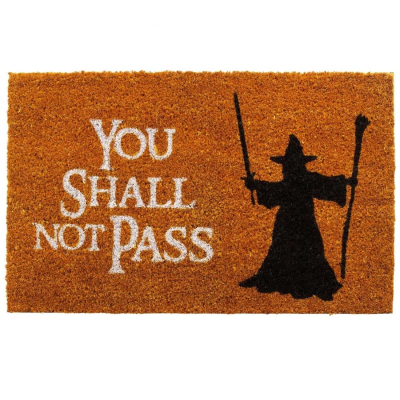 getDigital Paillasson You Shall Not Pass - Tapis de porte de haute qualité avec scène de fantaisie célèbre - Multicolore - 60 x