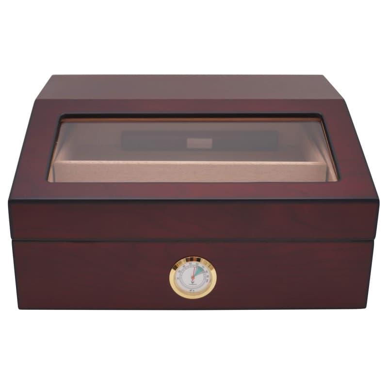 GERMANUS Humidor Cave à Cigares Heinrich avec hygromètre et Humidifier et Manuel GERMANUS Brune, 237