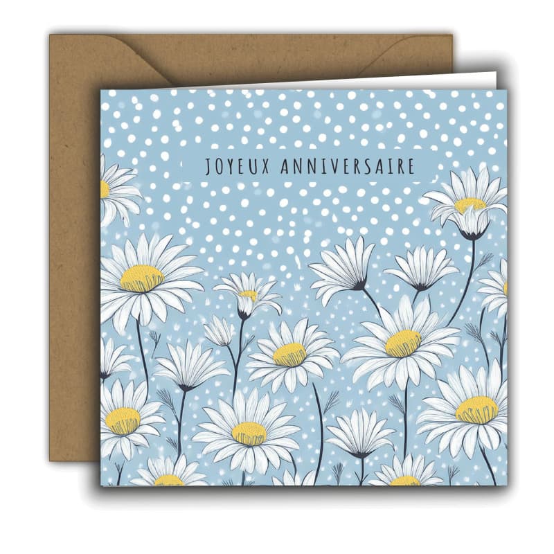 Edition Colibri Carte d’anniversaire pour femme – Carte de vœux haut de gamme avec enveloppe – Carte pliée carrée (15x15 cm) – P