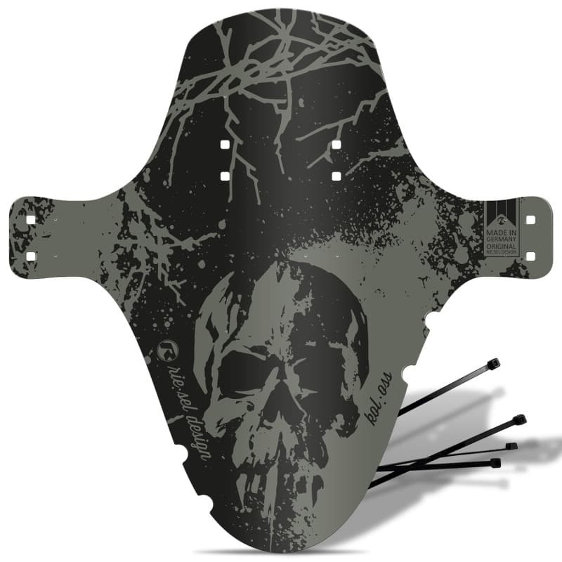 Riesel Design® 1 Garde-Boue Mudguard - KOL:OSS - XL MTB avec Serre-câbles - Garde-Boue élégant pour VTT - Protection Anti-éclabo