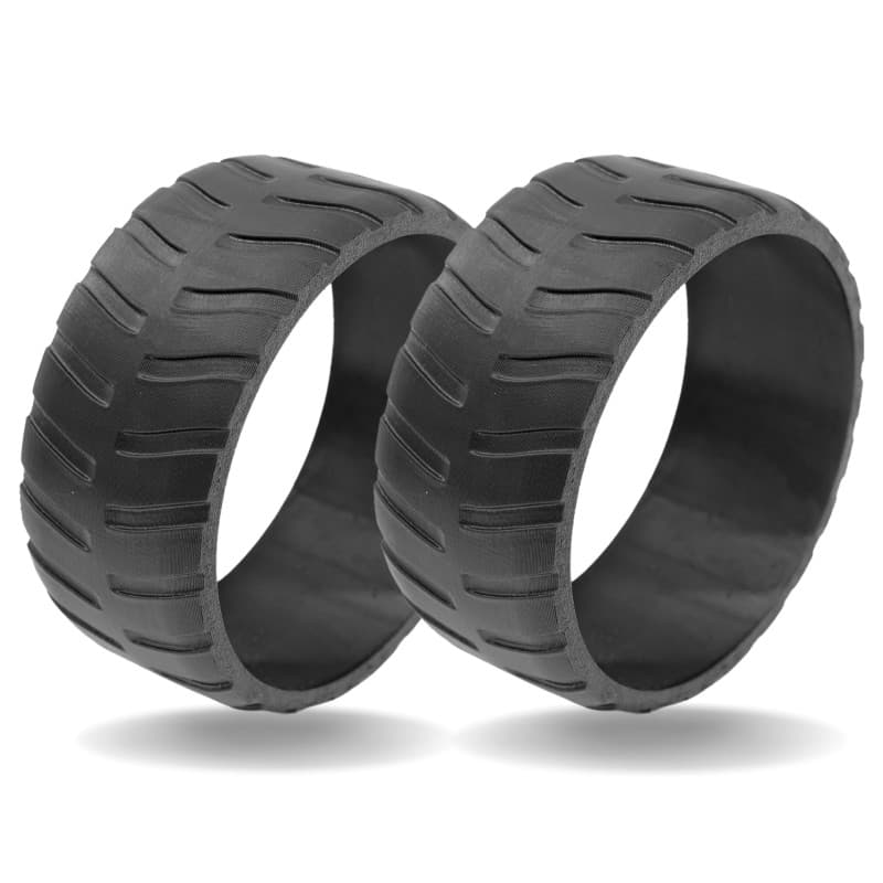Lot de 2 protections de roue compatibles avec Ecovacs Goat G1 G1-800 G1-2000 pour tondeuse robot avant Protection de roue avant