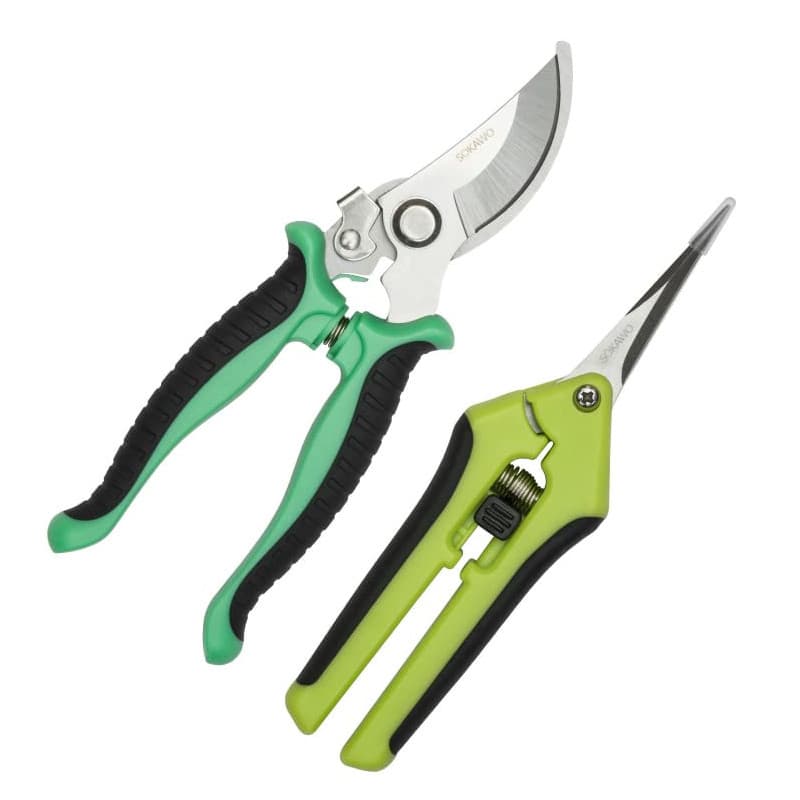 SOKAWO Sécateur De Jardin Professionnel; Ciseaux à Fleurs, Pour Plantes, Qualité Avec Lame Extra-Tranchante Pour Coupes Propres