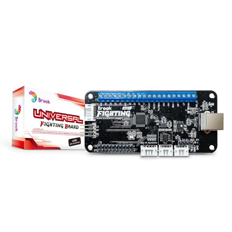 Brook Universal Fighting Board Fight Board Compatible for Nintendo Switch/PS4/PS3/Xbox One/Xbox 360/Wii U/NEOGEO Mini/PC to Arca