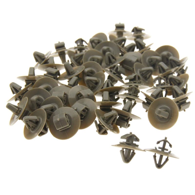 OTOTEC Lot de 50 clips de garniture latéraux en plastique pour porte de voiture compatible avec Renault Master