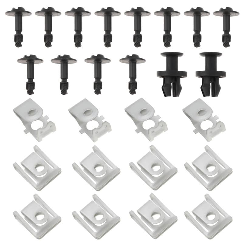 OTOTEC 26 Pièces Kit de Vis de Fixation pour sous-Plateau de Moteur Clips de Fixation pour Moteur Compatible avec Audi A4 B8 200