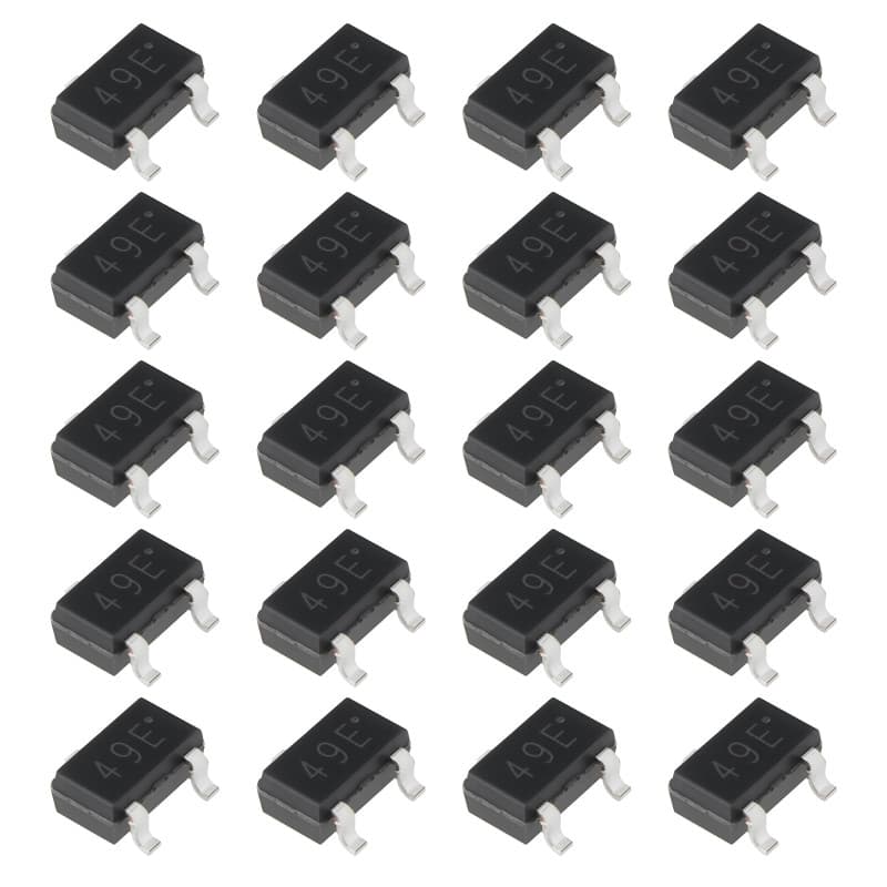 OTOTEC Lot de 20 Capteurs à Effet Hall Linéaires CMS 49E SS49E AH49E Compatibles avec La Lecture de Codes Magnétiques Et de Comm