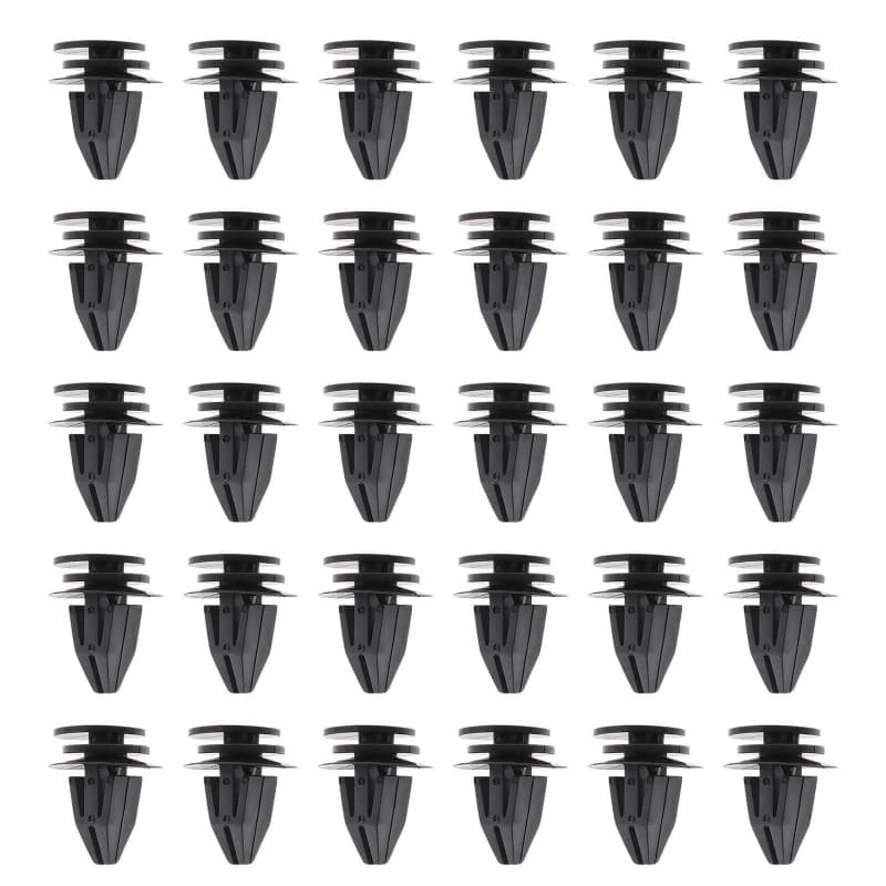 30x Clip de Garniture Seuil Jupe Latérale Extérieure Voiture Attaches de Fixation en Plastique Compatibles avec Mini R50 R53 R56