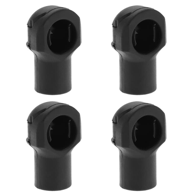 EMSea 4 Pièces Raccord d'extrémité Ressort Connecteur Ressort Hayon Connecteur Ressort Pneumatique Hayon Voiture Plastique Carav