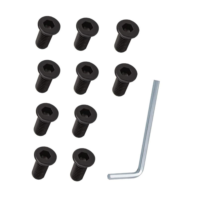 YINETTECH 10pcs Scooter Électrique M5 Guidon Vis Hexagonales avec Clé Accessoires Planche à roulettes Compatible pour Xiao-mi M3