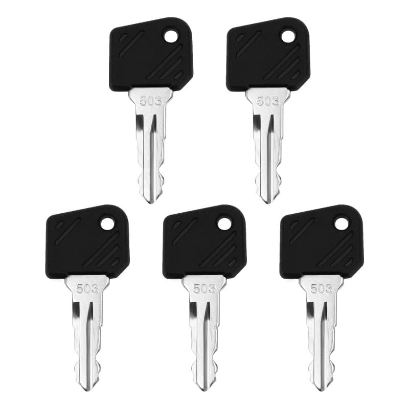 VGOL 5 Pièces 503 Clé de Contact de Chariot Élévateur Clé de Démarrage d'allumage Compatible avec Linde Compatible avec Junghein