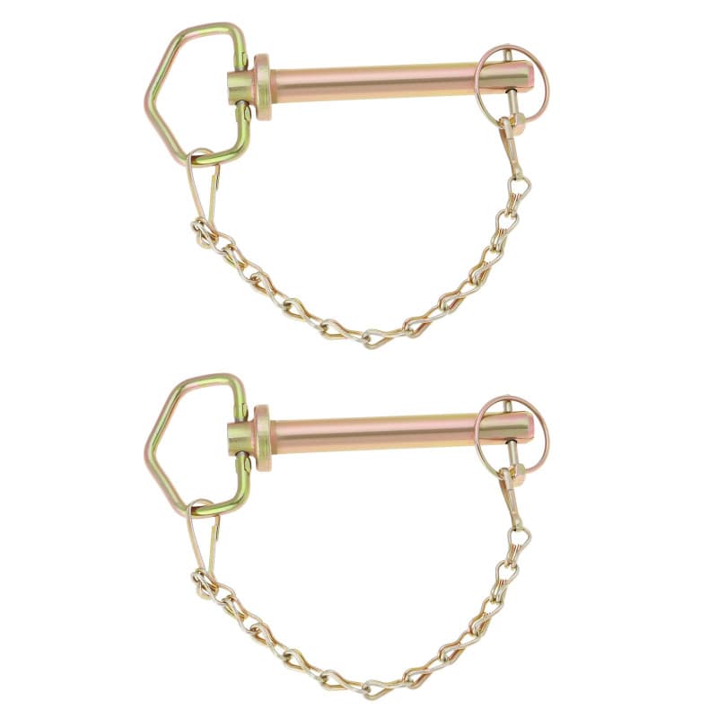 VGOL 2 Pièces Goupille D'attelage de Barre de Remorquage de Remorque 5/8" X 4,33" avec Chaîne Et Goupille D'attelage pour Un Mon