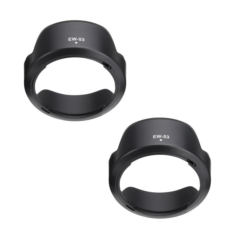 VGOL 2 Pièces EW-53 Pare-Soleil en Plastique pour Objectif d'appareil Photo Pare-Soleil de Remplacement d'objectif d'appareil Ph