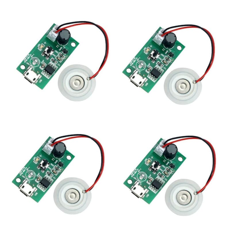 Iegefirm 4Pcs 20MM Brumisateur à Ultrasons Brumisateur Atomiseur Transducteur Atomiseur Film Plaque Accessoires Humidificateur J