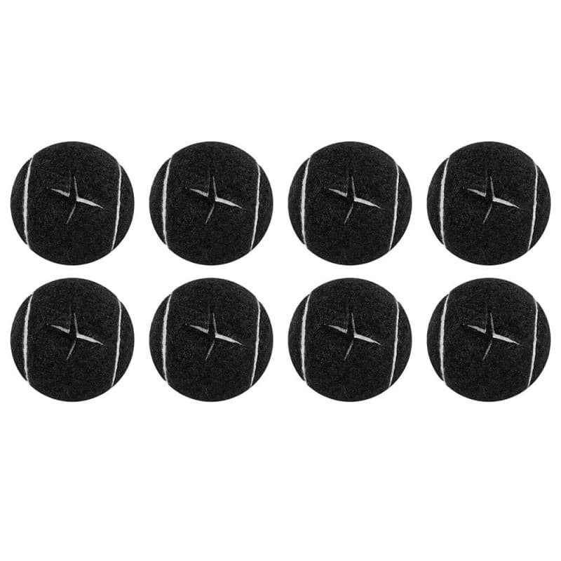 NISHZHU Lot de 8 balles de tennis prédécoupées pour pieds de meubles et protection du sol - Housse en feutre robuste et durable