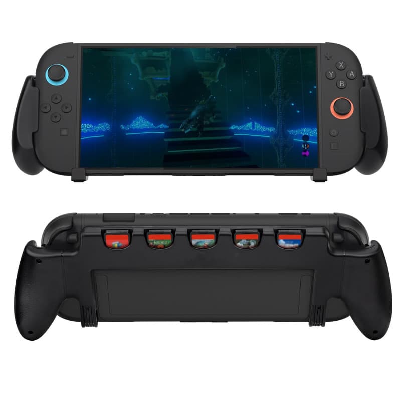 Mcbazel Poignée de Console pour Nintendo Switch 2, avec Emplacements pour Cartes Jeu, ABS Léger et Résistant, Installation Facil