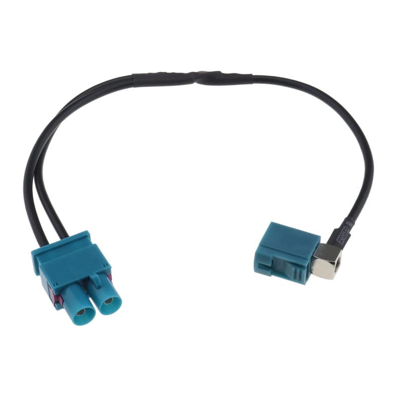 eMagTech Adaptateur d'antenne de Voiture Double Fakra Compatible avec Volkswagen Compatible avec Skoda Double Prise Fakra Antenn