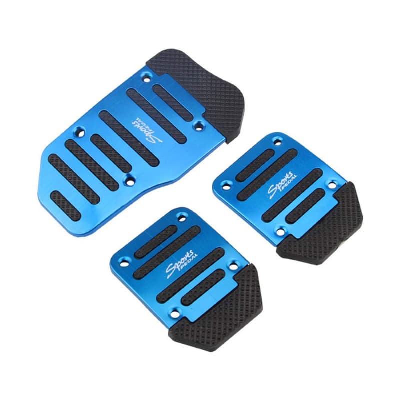 3 Pièces Pédales de Frein de Voiture antidérapantes, Couvre-Pédale d'Embrayage Lot de Couvre-pédales de Voiture en Alliage d’alu