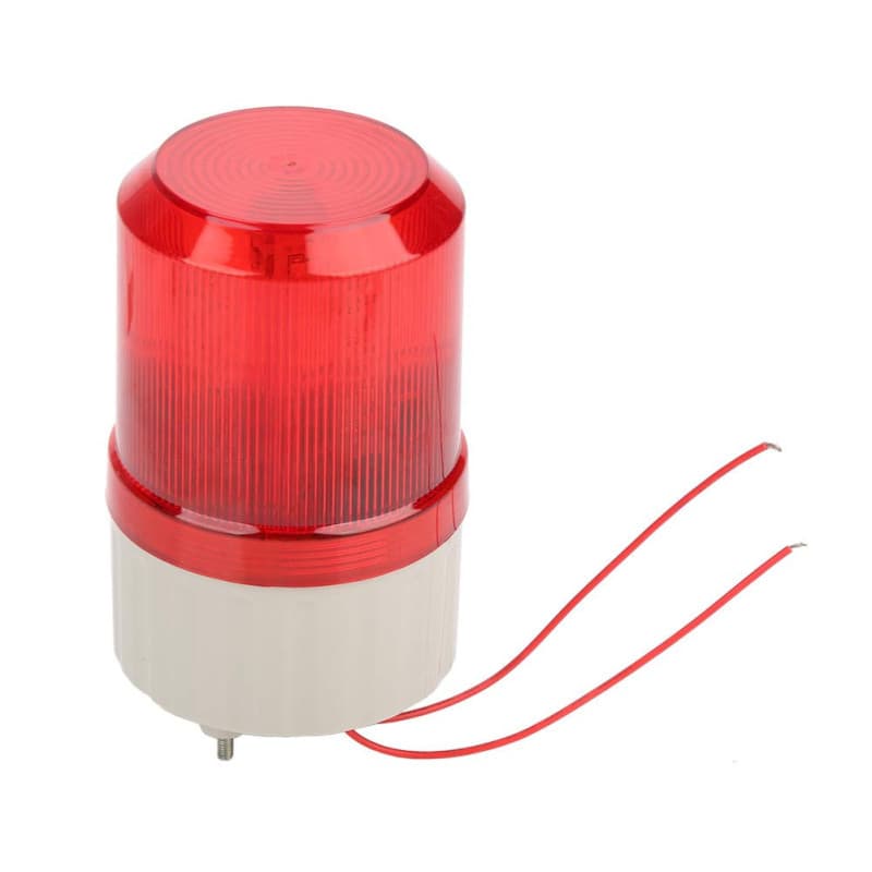 Stroboscope clignotant, balise d'avertissement à LED, voyants d'avertissement à LED rouges 220V Système d'alarme acousto-optique