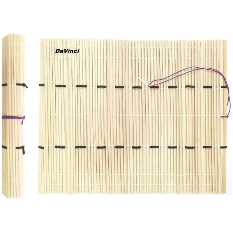DaVinci ESPACE BEAUX ARTS da Vinci Natte de pinceaux en Bambou,Etui à pinceaux en Bambou,Trousse pour Pinceau en Bambou Rouleau,