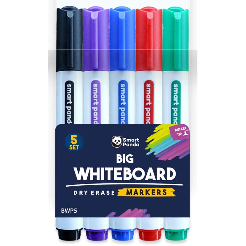 Marqueurs pour Tableaux Blancs par SmartPanda – Pointe Ogive, Effaçable à sec, Parfait pour une Utilisation à la Maison, au Bure