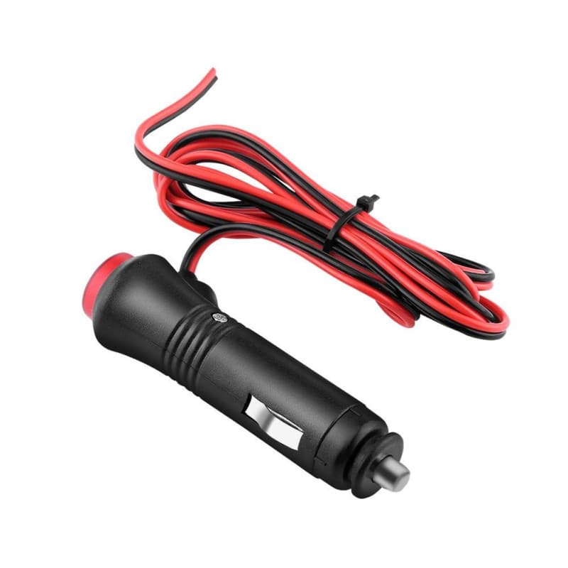 Cordon Pour Gre Elecque s Embout,Prise Allume Cigare 12V,Prise Allume-Cigare Avec Fil,1.5 M Mâle ure Allume-Cigare Prise Adaptat