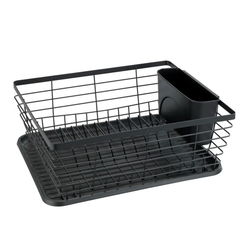 WENKO Égouttoir à Vaisselle Drip | Egouttoir évier Moderne | Accessoires Cuisine | Bac d'égouttage Amovible | Nettoyage Facile |