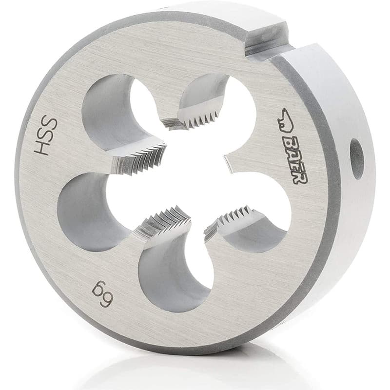 BAER Filière UNC 3/8 x 16 - Taraud HSS - Taraud extérieur - Filetage extérieur