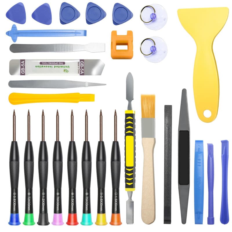 DTD Kit d'outils de réparation 30 en 1 pour téléphone portable, tournevis de précision pour smartphone, tablette, montre, lunett