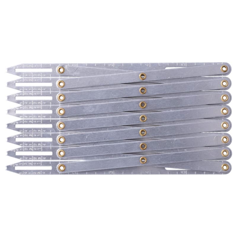 Jauge de couture en aluminium, règle égale antirouille de longueur réglable pour le bricolage pour le ménage