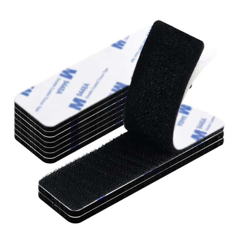 Redamancy 10 Pièces Scratch Autocollant Double Face, Ruban Adhésif Double Face, Bande Agrippantes Adhésives Extra Fort Rectangle