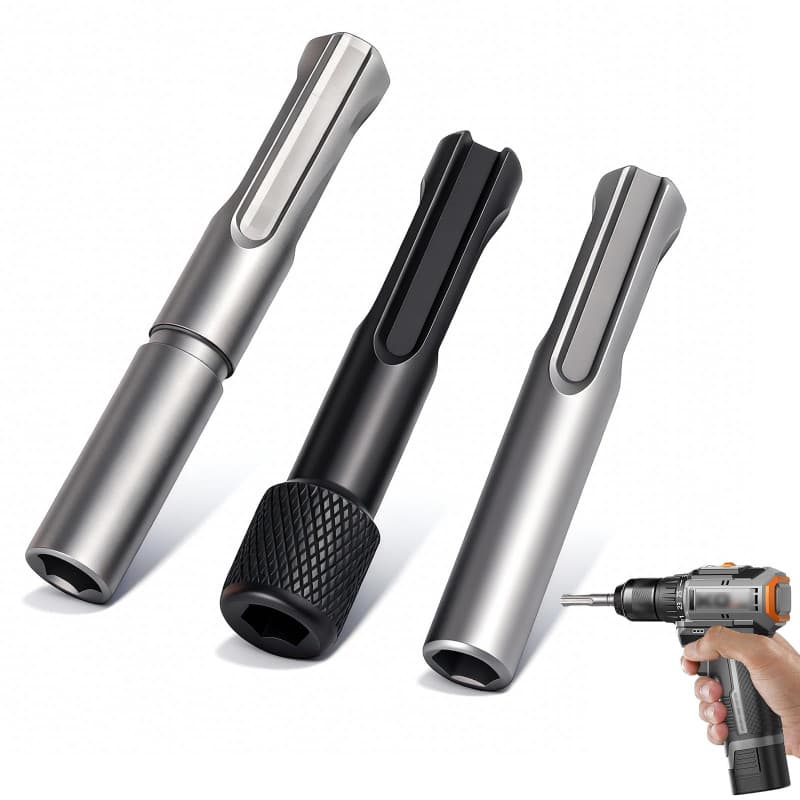 3 Pièces Adaptateur Porte Embout SDS Plus D'outil Rapide Convertisseur Adaptateur Tige Hexagonale Adaptateurs de Mandrin SDS For