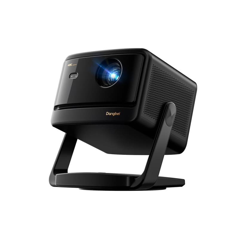 Dangbei 4K Vidéoprojecteur avec Google TV & Netflix, 2000 Lumens ISO, Stand intégré, 3D, Auto Keystone/Focus, Vidéoprojecteur Ho