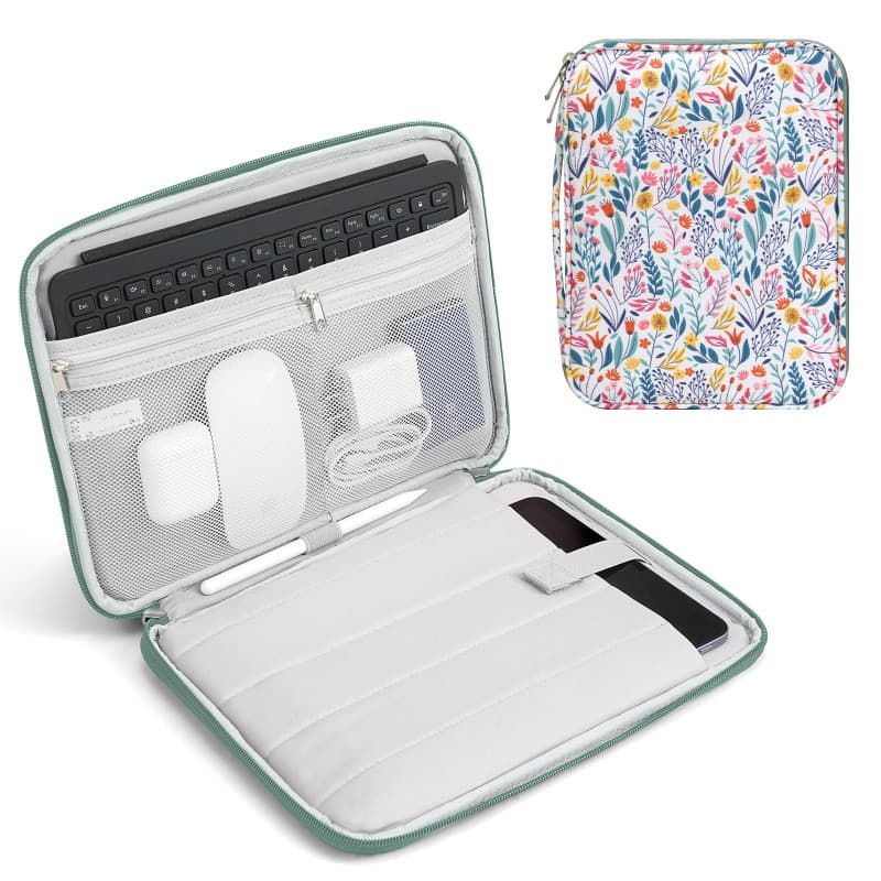 TiMOVO 9-11" Étui pour Tablette, Compatible avec iPad 11" A16 2025, iPad 10,9"/10,2"/Air 11" 5e/4e Gén.10,9", Galaxy Tab A9+/A11