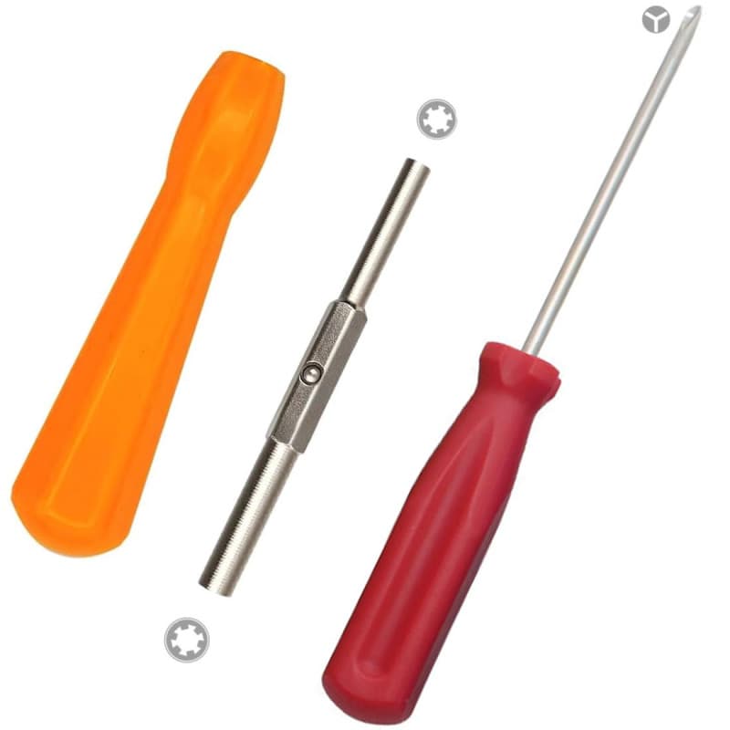 COYUN Lot de 3 tournevis Gamebit de sécurité 3,8 mm et 4,5 mm et tournevis Triwing 2,5 mm pour Ouvrir NES, SNES, N64, Gameboy, G