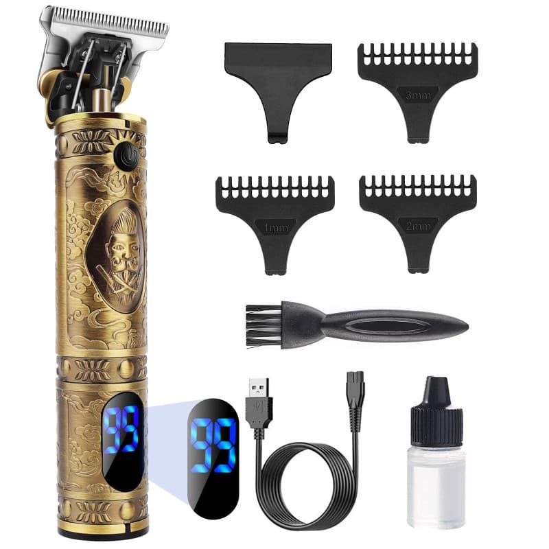 YiLFo Tondeuse Cheveux Hommes, Tondeuse Barbe Homme Professionel, Rasoir Electriques Hommes Écran LED, Sans Fil Brostyle Tondeus