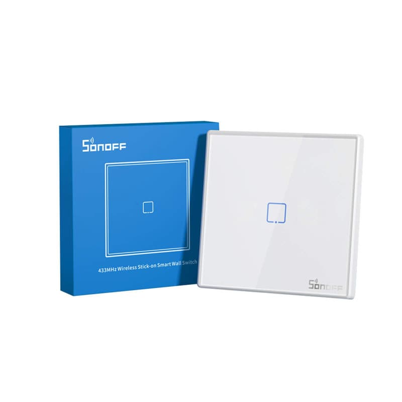 SONOFF 433MHz Télécommande RF sans fil 86 Type Panneau mural Sticky 1 Gang