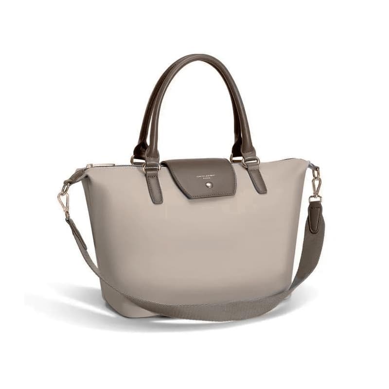 David Jones - Sac à Main Cabas Nylon Femme - Fourre-Tout Sac Shopping Souple - Shopper Tote Porté Epaule Bandoulière Capacité Mo