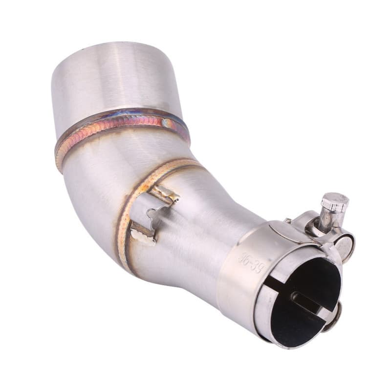 Qiilu Tuyau d'échappement intermédiaire de Moto Glissement Sur Échappement Moyen Lien Tuyau Adaptateur pour R25 R3 2013-2016