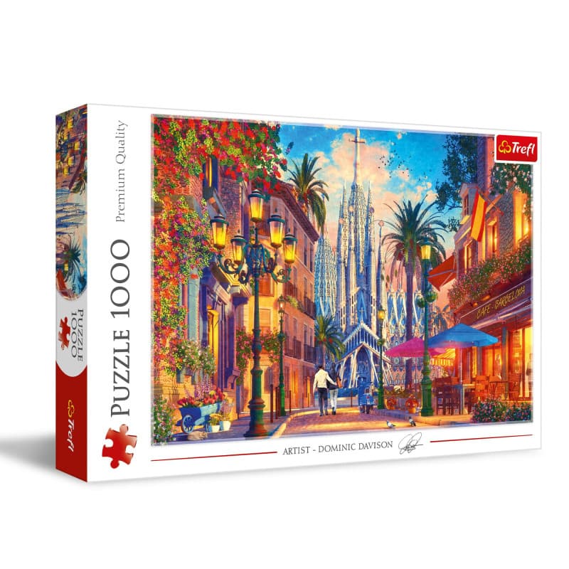 Trefl - Barcelone, Espagne - Puzzle 1000 Pièces - Puzzle DIY avec Un Capital Européen, Divertissement créatif, Loisir, Puzzle Cl