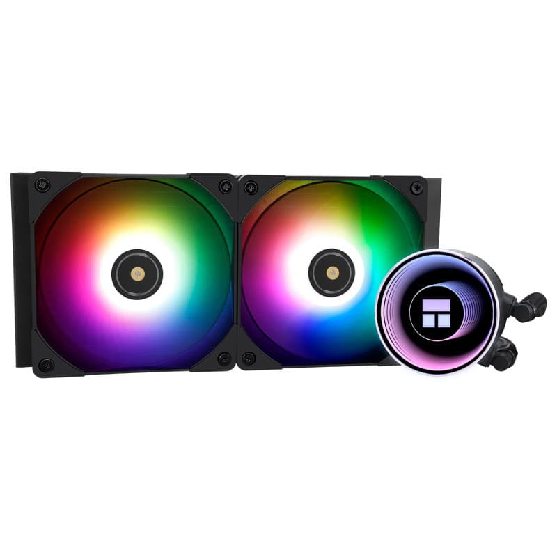 Thermalright Frozen Notte 240 BLACK ARGB V2 refroidisseur de processeur de refroidissement par eau, ventilateurs PWM doubles,rou